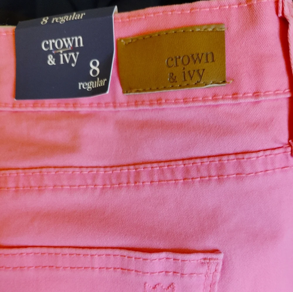 Crown&Ivy Women's Pink Shorts - Picture 3 of 5
